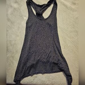 Women's Black Leopard Print Tank Top